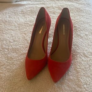 BCBGeneration Suede Orange Heels